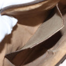 GUCCI GG Supreme Web Sherry Line Bag PVC Beige Gold 904 02 047 Auth ka1026-11