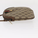 GUCCI GG Supreme Web Sherry Line Bag PVC Beige Gold 904 02 047 Auth ka1026-4