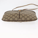 GUCCI GG Supreme Web Sherry Line Bag PVC Beige Gold 904 02 047 Auth ka1026-5