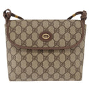 GUCCI GG Supreme Shoulder Bag PVC Beige Gold 007 115 6087 Auth ka1027-2
