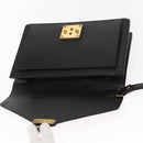 LOUIS VUITTON Epi Serie Dragonne Clutch Bag Black Noir M52612 LV Auth ka1030-18