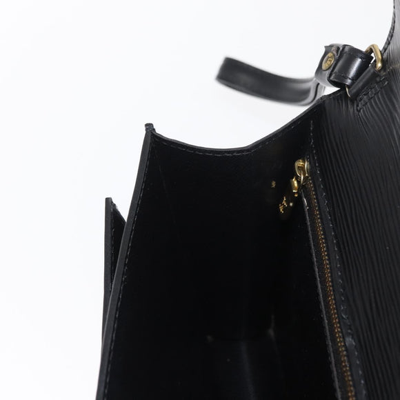 LOUIS VUITTON Epi Serie Dragonne Clutch Bag Black Noir M52612 LV Auth ka1030