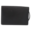 LOUIS VUITTON Epi Serie Dragonne Clutch Bag Black Noir M52612 LV Auth ka1030-2
