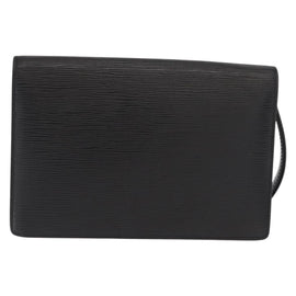LOUIS VUITTON Epi Serie Dragonne Clutch Bag Black Noir M52612 LV Auth ka1030 - 0