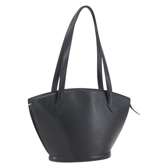 LOUIS VUITTON Epi Saint Jacques Powanie Lange Tas Zwart M52332 LV Auth ka1033