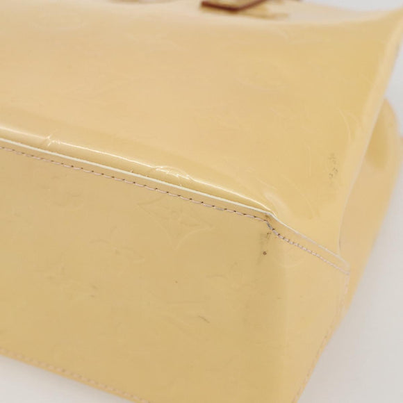 LOUIS VUITTON Monogram Vernis Reade PM Bag Marshmallow Pink M91306 Auth ka1034