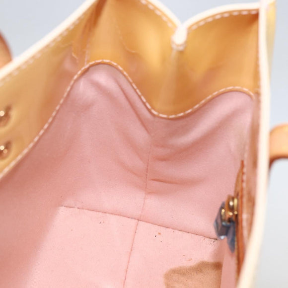 LOUIS VUITTON Monogram Vernis Reade PM Bag Marshmallow Pink M91306 Auth ka1034