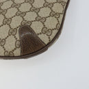 GUCCI GG Supreme Web Sherry Line Bag PVC Beige Gold 904 02 026 Auth ka1036-10