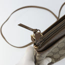 GUCCI GG Supreme Web Sherry Line Bag PVC Beige Gold 904 02 026 Auth ka1036-15