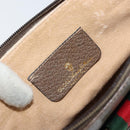 GUCCI GG Supreme Web Sherry Line Bag PVC Beige Gold 904 02 026 Auth ka1036-16