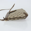GUCCI GG Supreme Web Sherry Line Bag PVC Beige Gold 904 02 026 Auth ka1036-5