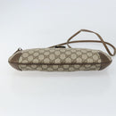 GUCCI GG Supreme Web Sherry Line Bag PVC Beige Gold 904 02 026 Auth ka1036-9