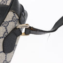 GUCCI GG Supreme Sherry Line Shoulder Bag PVC Navy Gold 378 02 004 Auth ka104-9