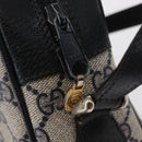 GUCCI GG Supreme Sherry Line Shoulder Bag PVC Navy Gold 378 02 004 Auth ka104-10