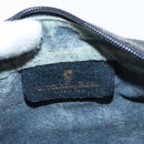 GUCCI GG Supreme Sherry Line Shoulder Bag PVC Navy Gold 378 02 004 Auth ka104-20