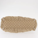 GUCCI GG Canvas Hand Bag Beige Gold 190248 Auth ka1040-6