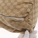GUCCI GG Canvas Hand Bag Beige Gold 190248 Auth ka1040-16