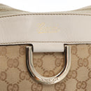 GUCCI GG Canvas Hand Bag Beige Gold 190248 Auth ka1040-18