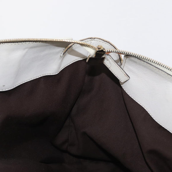 GUCCI GG Canvas Hand Bag Beige Gold 190248 Auth ka1040