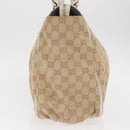 GUCCI GG Canvas Hand Bag Beige Gold 190248 Auth ka1040-3