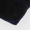 HERMES Fourre Tout Hand Bag Canvas Black Navy Auth ka1041-9