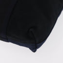 HERMES Fourre Tout Hand Bag Canvas Black Navy Auth ka1041-14