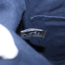 HERMES Fourre Tout Hand Bag Canvas Black Navy Auth ka1041-10