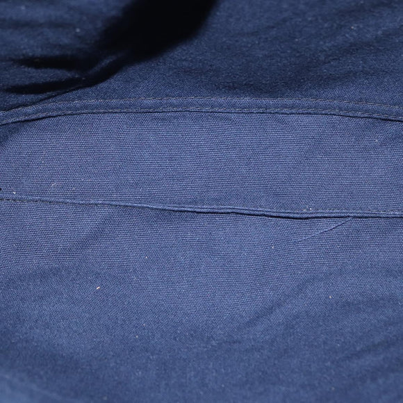 HERMES Fourre Tout Hand Bag Canvas Black Navy Auth ka1041