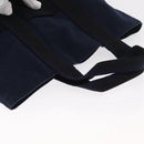 HERMES Fourre Tout Hand Bag Canvas Black Navy Auth ka1041-6