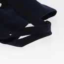 HERMES Fourre Tout Hand Bag Canvas Black Navy Auth ka1041-7