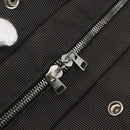 HERMES Her Line Tote Bag Canvas Gray Silver Auth ka1042-14