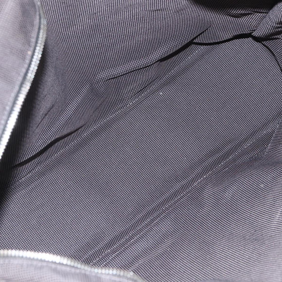 HERMES Her Line Tote Bag Canvas Gray Silver Auth ka1042