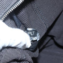 HERMES Her Line Tote Bag Canvas Gray Silver Auth ka1042-19