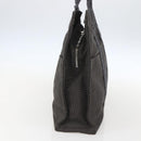 HERMES Her Line Tote Bag Canvas Gray Silver Auth ka1042-4