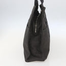 HERMES Her Line Tote Bag Canvas Gray Silver Auth ka1042-5