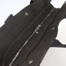 HERMES Her Line Tote Bag Canvas Gray Silver Auth ka1042-6