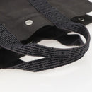 HERMES Her Line Tote Bag Canvas Gray Silver Auth ka1042-7