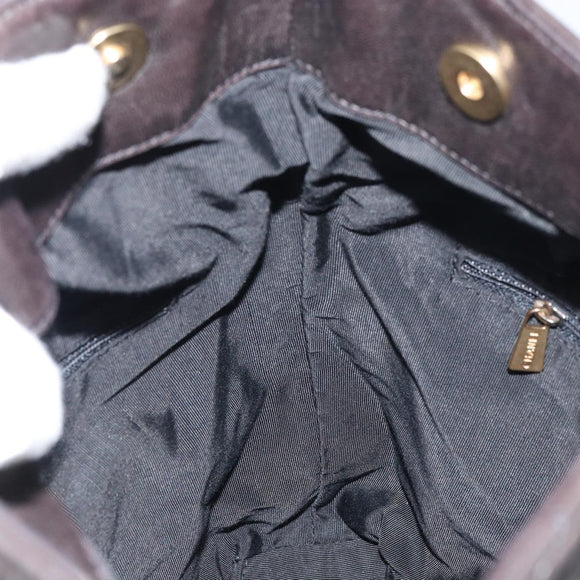 CHANEL Matelasse Hand Bag Leather Black Gold CC Auth ka1043