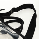 PRADA Hand Bag Vinyl 2way Clear Silver Auth ka1045M-16