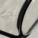 PRADA Hand Bag Vinyl 2way Clear Silver Auth ka1045M-17