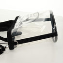 PRADA Hand Bag Vinyl 2way Clear Silver Auth ka1045M-3