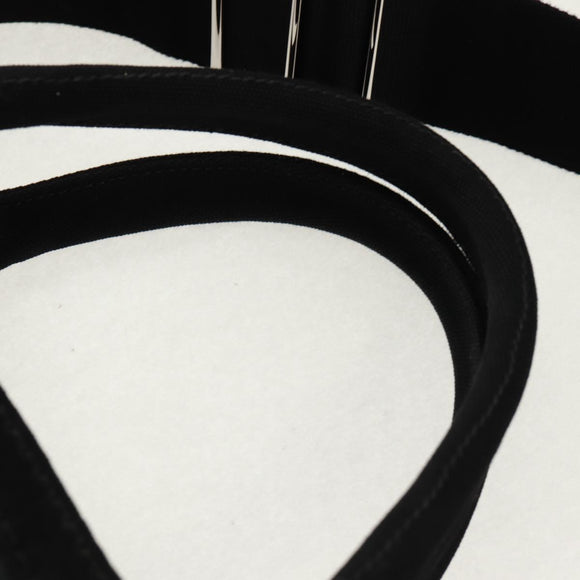 PRADA Hand Bag Vinyl 2way Clear Silver Auth ka1045M