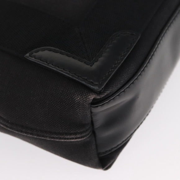 BALENCIAGA Cabas XS Hand Bag Canvas 2way Black Silver 390346 Auth ka1048