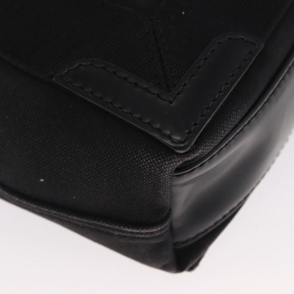 BALENCIAGA Cabas XS Hand Bag Canvas 2way Black Silver 390346 Auth ka1048