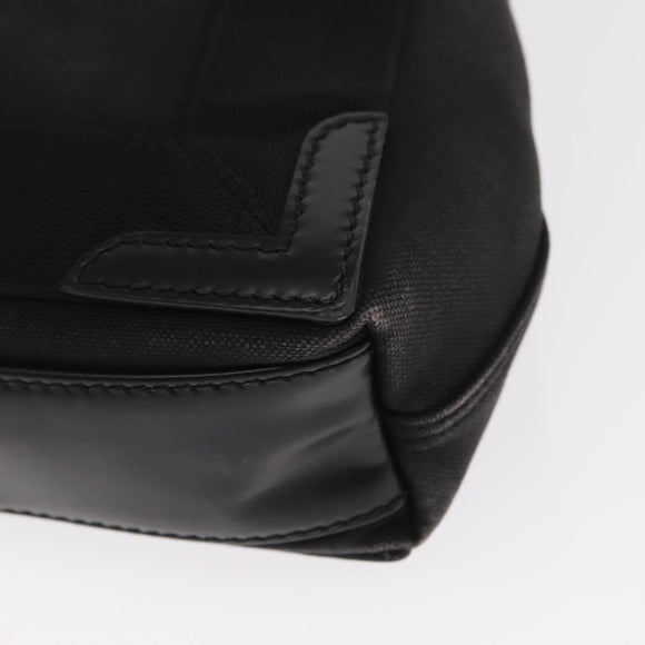 BALENCIAGA Cabas XS Hand Bag Canvas 2way Black Silver 390346 Auth ka1048