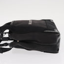 BALENCIAGA Cabas XS Hand Bag Canvas 2way Black Silver 390346 Auth ka1048-4