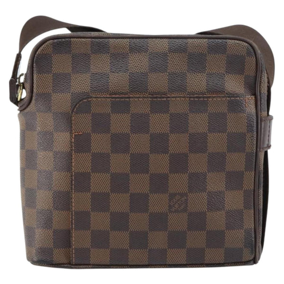 LOUIS VUITTON Damier Ebene Olaf PM Shoulder Bag N41442 LV Auth ka1050