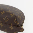 LOUIS VUITTON Monogram Trousse Demi Ronde Cosmetic Pouch M47520 LV Auth ka1052-15