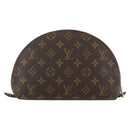 LOUIS VUITTON Monogram Trousse Demi Ronde Cosmetic Pouch M47520 LV Auth ka1052-2