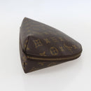 LOUIS VUITTON Monogram Trousse Demi Ronde Cosmetic Pouch M47520 LV Auth ka1052-4